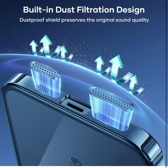 Humixx 8 Colors Magnetic for iPhone 15 Pro Max Case Clear, Exact Lens Protection - Picture 5 of 10